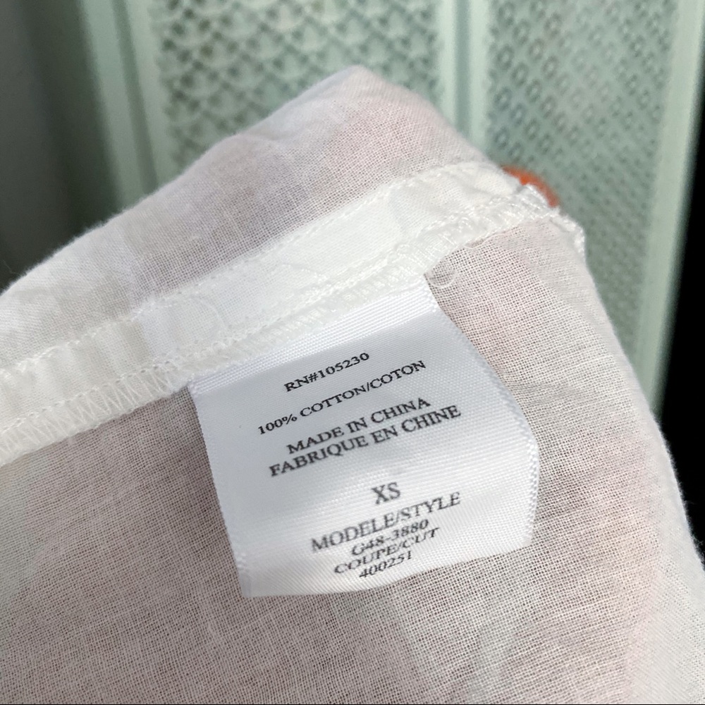 Joie Ibiza Cotton Shirtdress in Porcelain - Picture 5 of 6